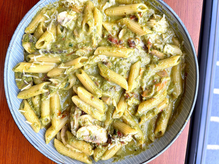 Spinach (and tofu) Sauce Pasta