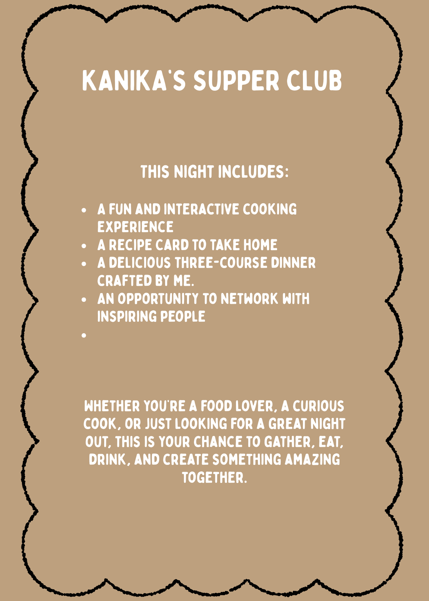 Kanika's Supper Club -13th March,2026