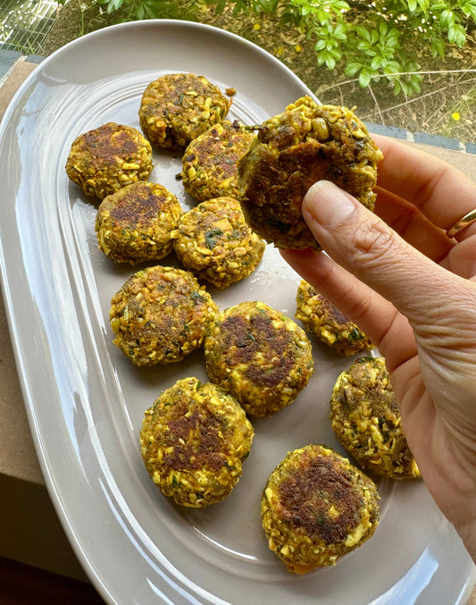 High-Protein Tofu & Sprouted Moong Cutlets