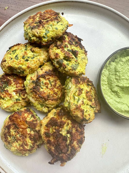 Chicken Zucchini and Cottage Cheese Kebabs