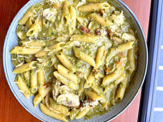 Spinach (and tofu) Sauce Pasta