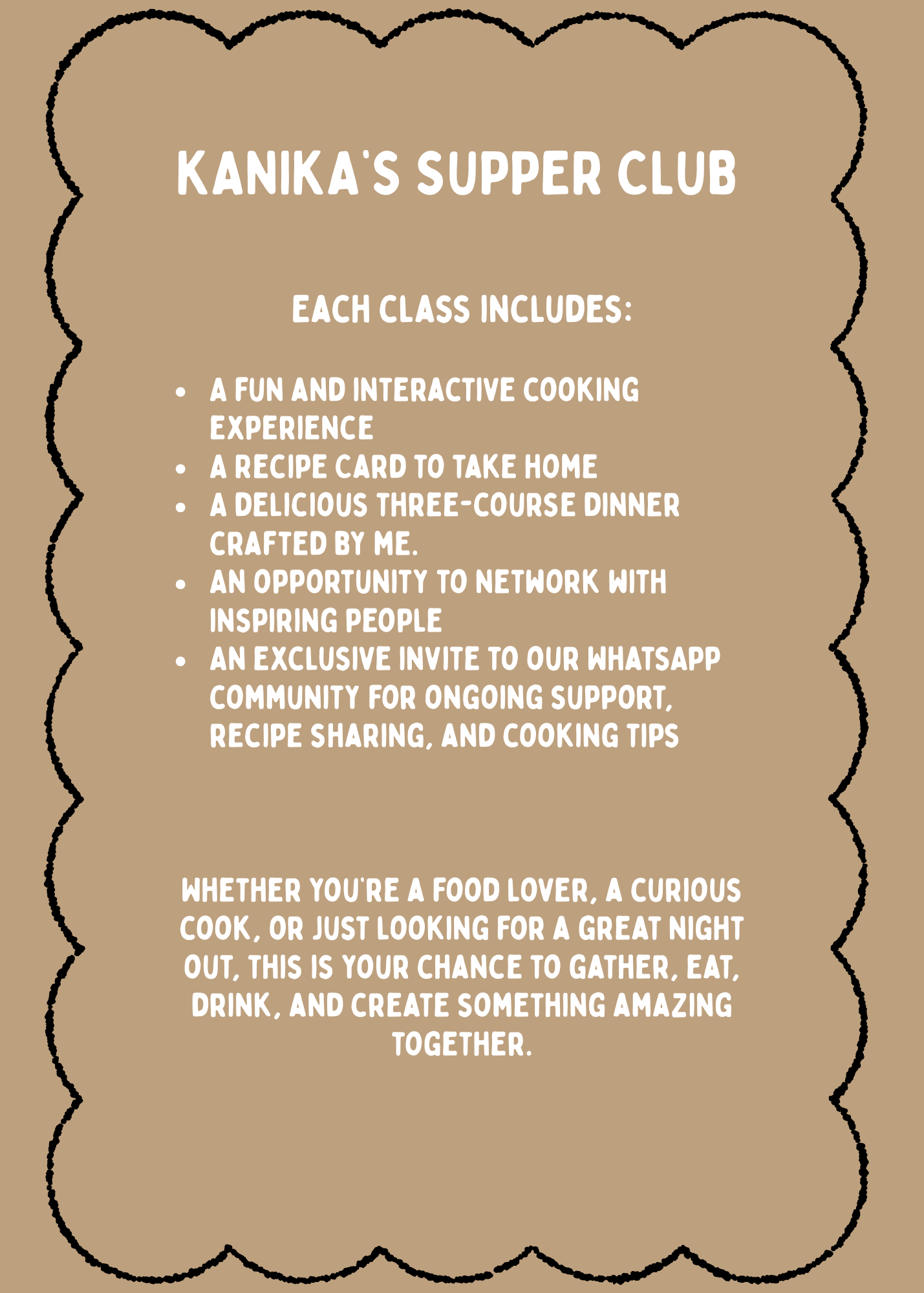 Kanika's Supper Club -21st Nov,2025