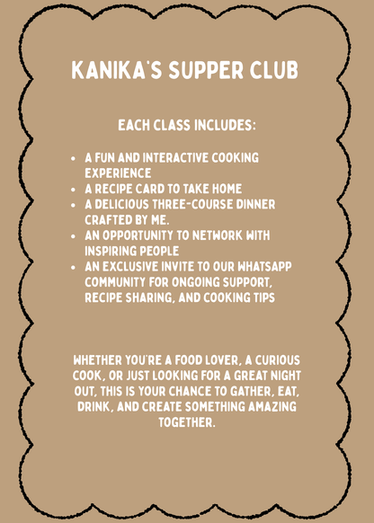 Kanika's Supper Club -21st Nov,2025