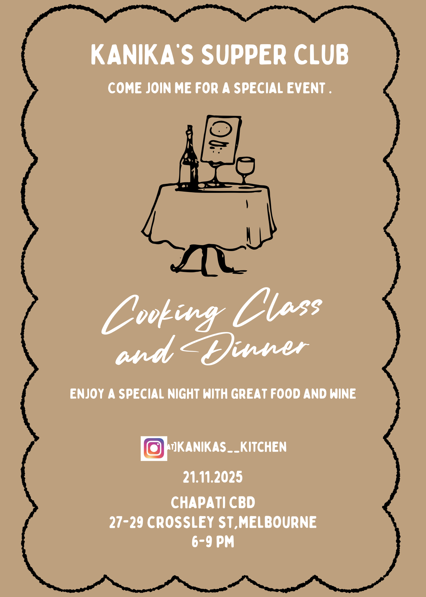 Kanika's Supper Club -21st Nov,2025