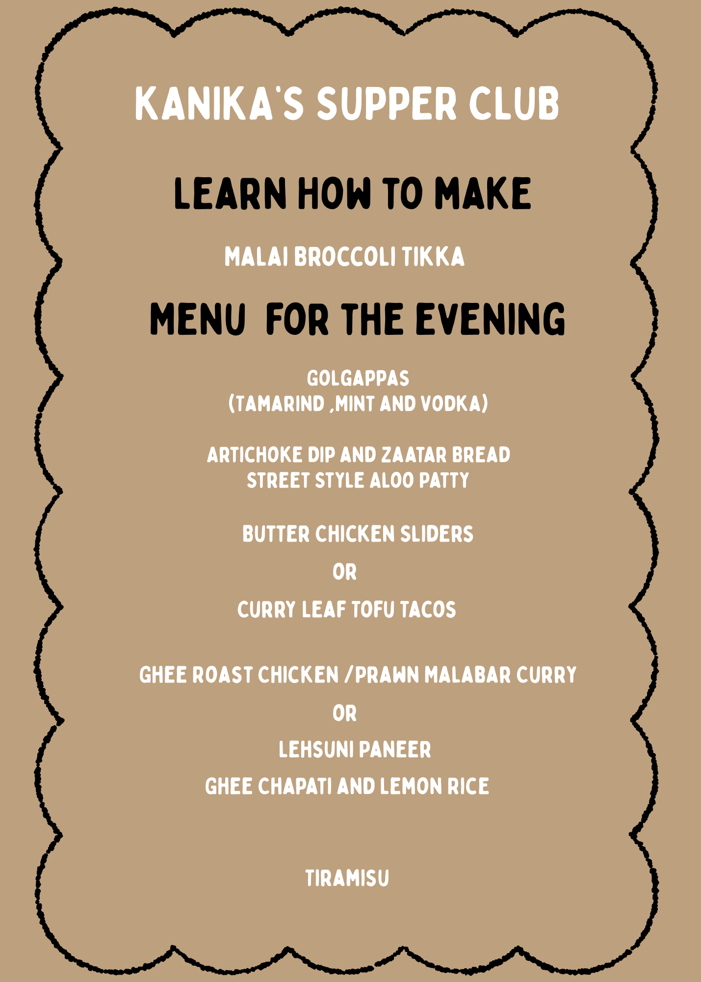 Kanika's Supper Club -21st Nov,2025